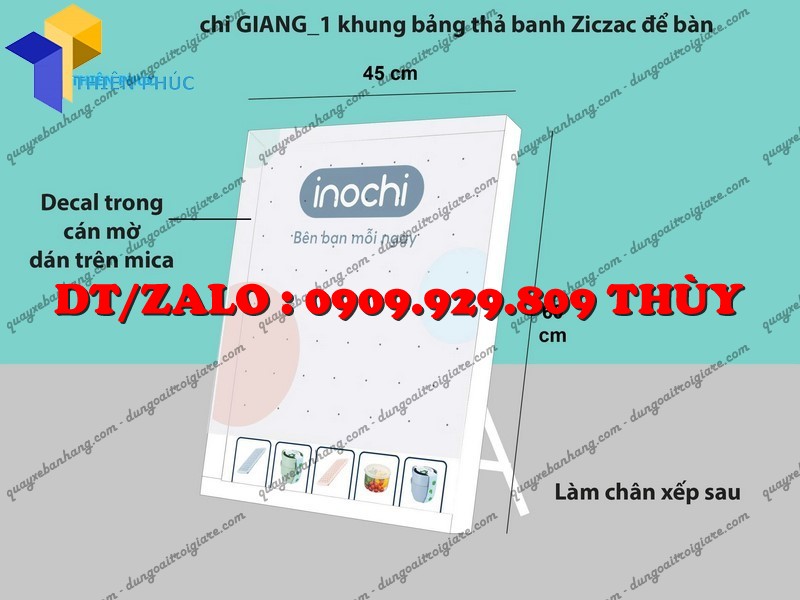 bàn ziczac mica thả banh để bàn