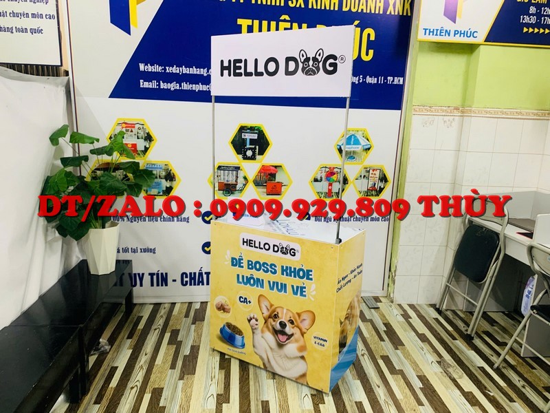 booth sắt bán hàng di động