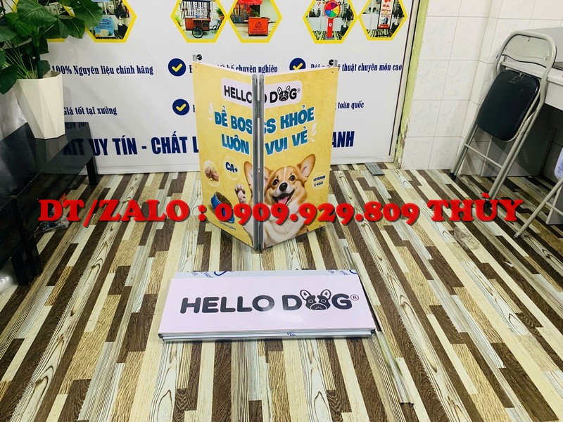 booth sắt bán hàng gấp gọn