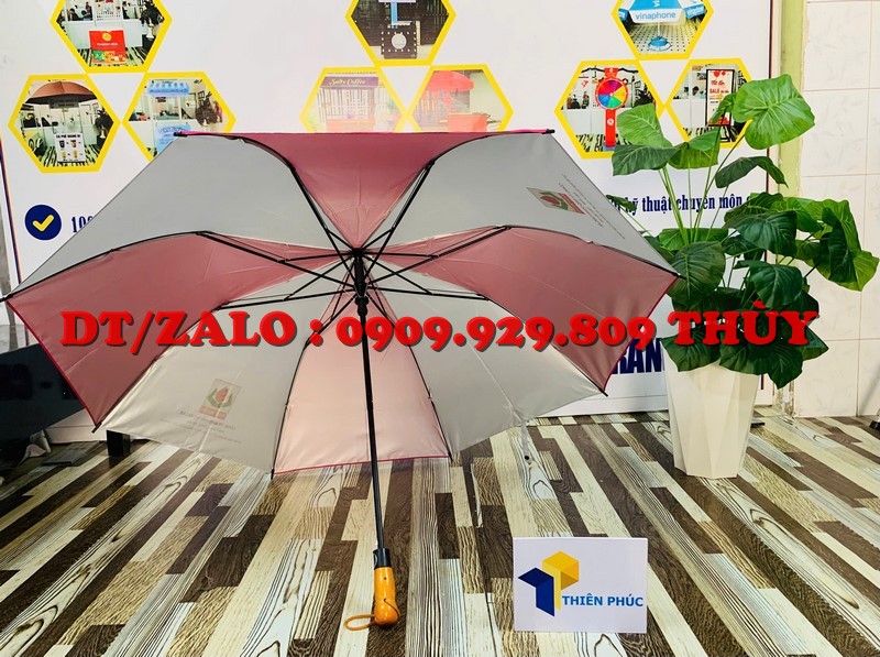 dù cầm tay quảng cáo gấp 2 giá rẻ