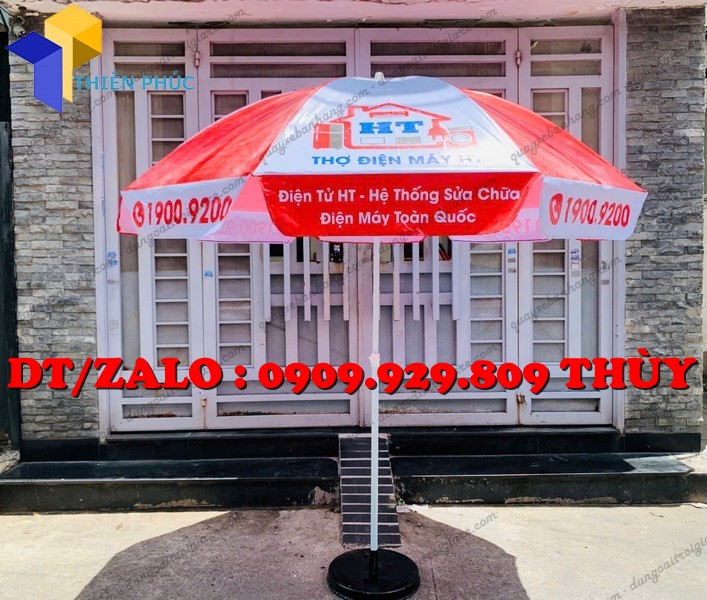 dù che nắng in quảng cáo