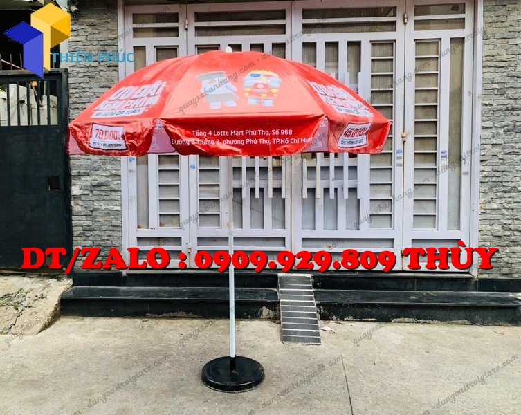 dù che ngoài trời in quảng cáo đẹp