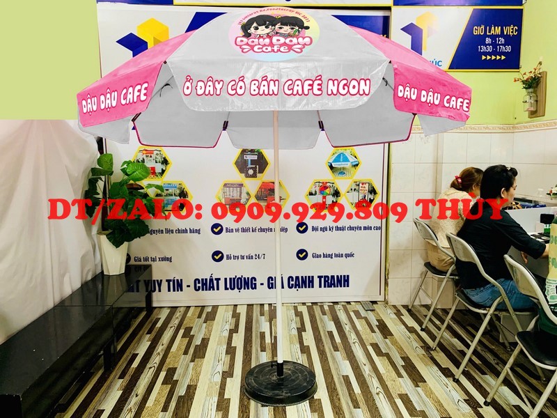 dù che quán cà phê đẹp