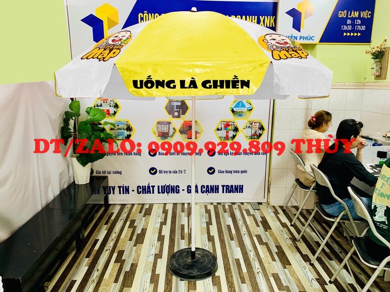 dù che quán trà sữa đẹp