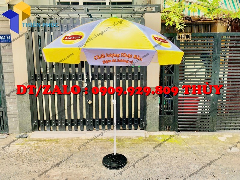 dù che quảng cáo in logo