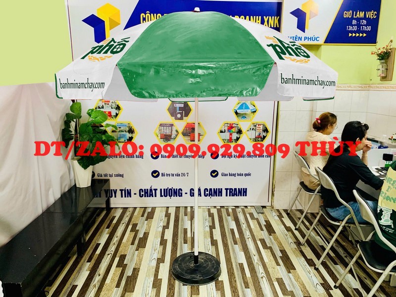 dù che xe bánh mì có in logo giá rẻ