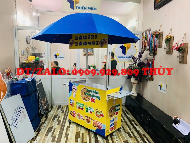 dù che xe đẩy bán hàng rong giá rẻ