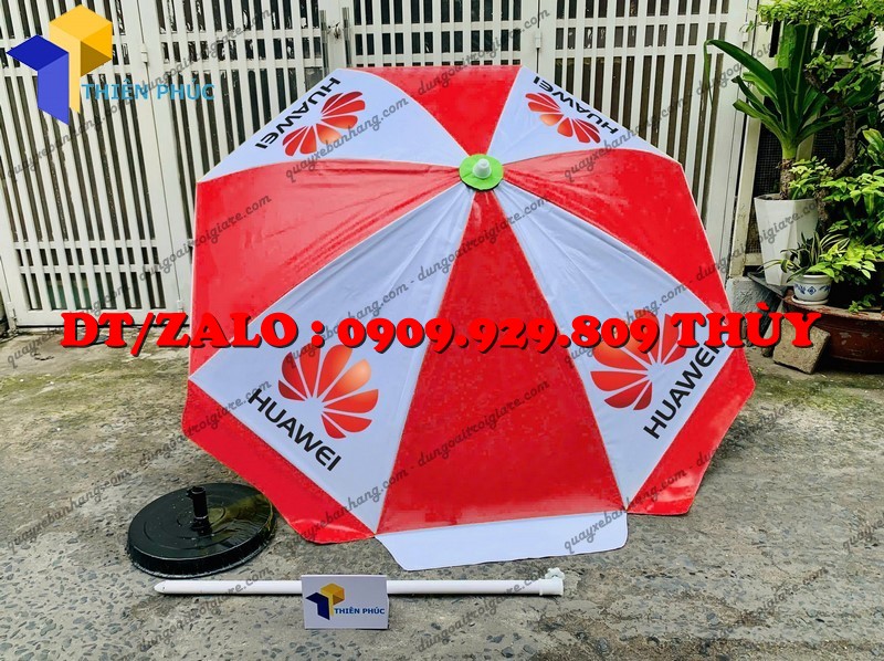 dù lớn quảng cáo ngoài trời in logo