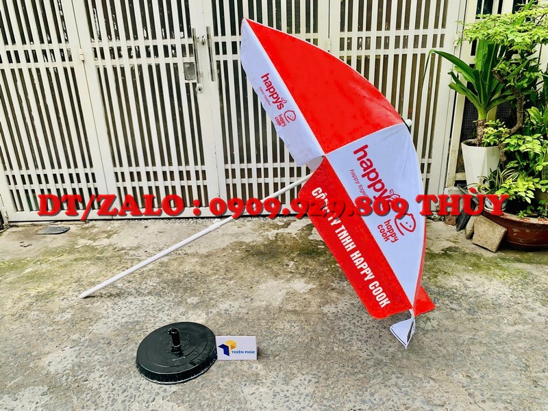 dù quảng cáo in logo