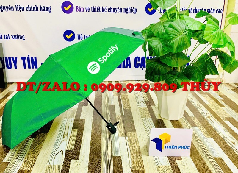 ô dù cầm tay gấp gọn in logo