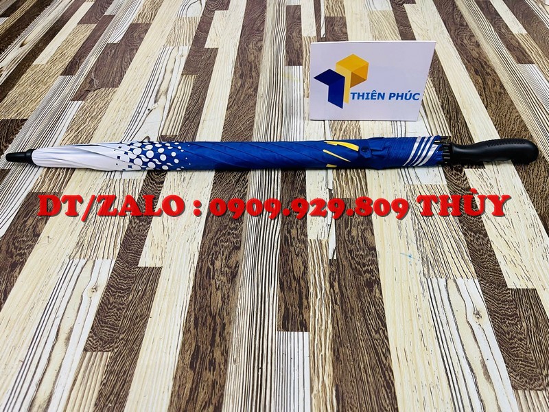 Ô Dù cầm tay in logo cán thẳng poly