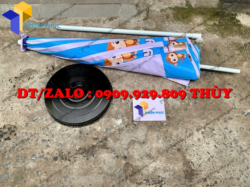 ô dù che mưa quán cafe xe đẩy bán hàng