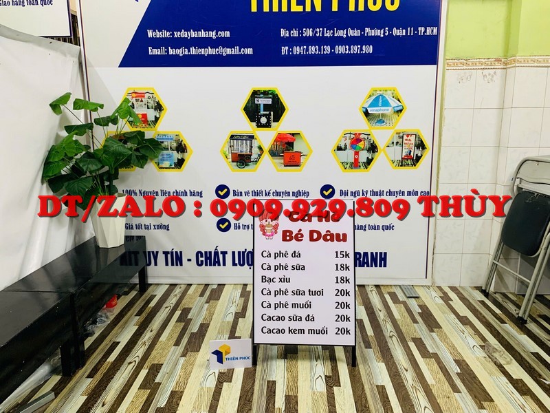 standee chữ a quảng cáo cafe