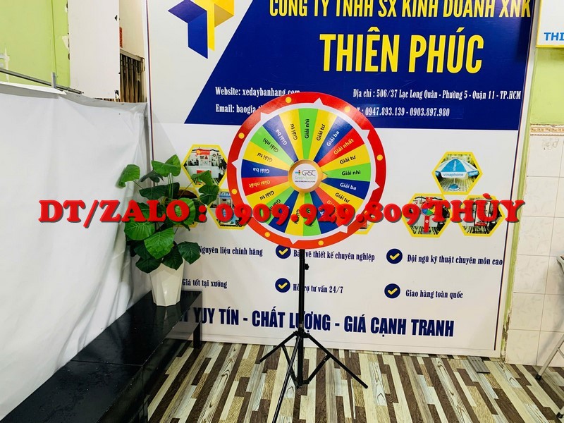 vòng xoay may mắn quảng cáo