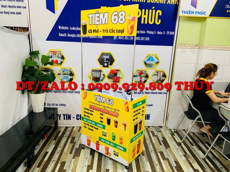 Xe cà phê take away mini đẹp